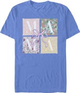 Mickey & Friends Men's Mickey & Friends Box Patterns Mama Bow  Graphic T-Shirt