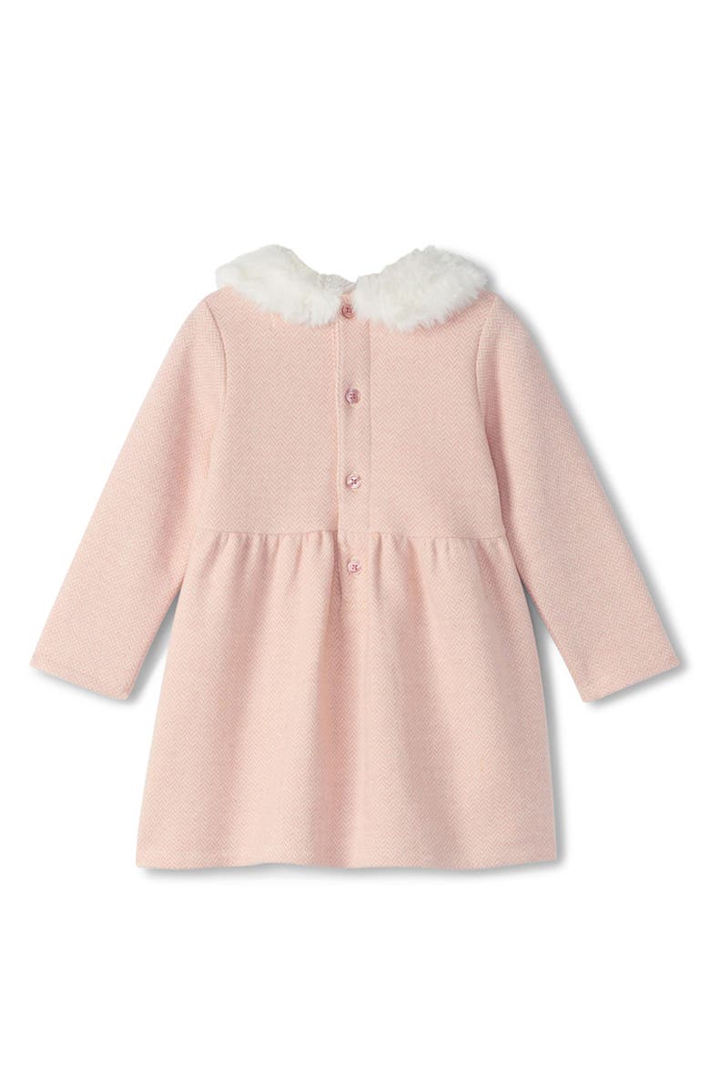 Hatley Rose Elegance Long Sleeve Herringbone Dress, Alternate, color, 