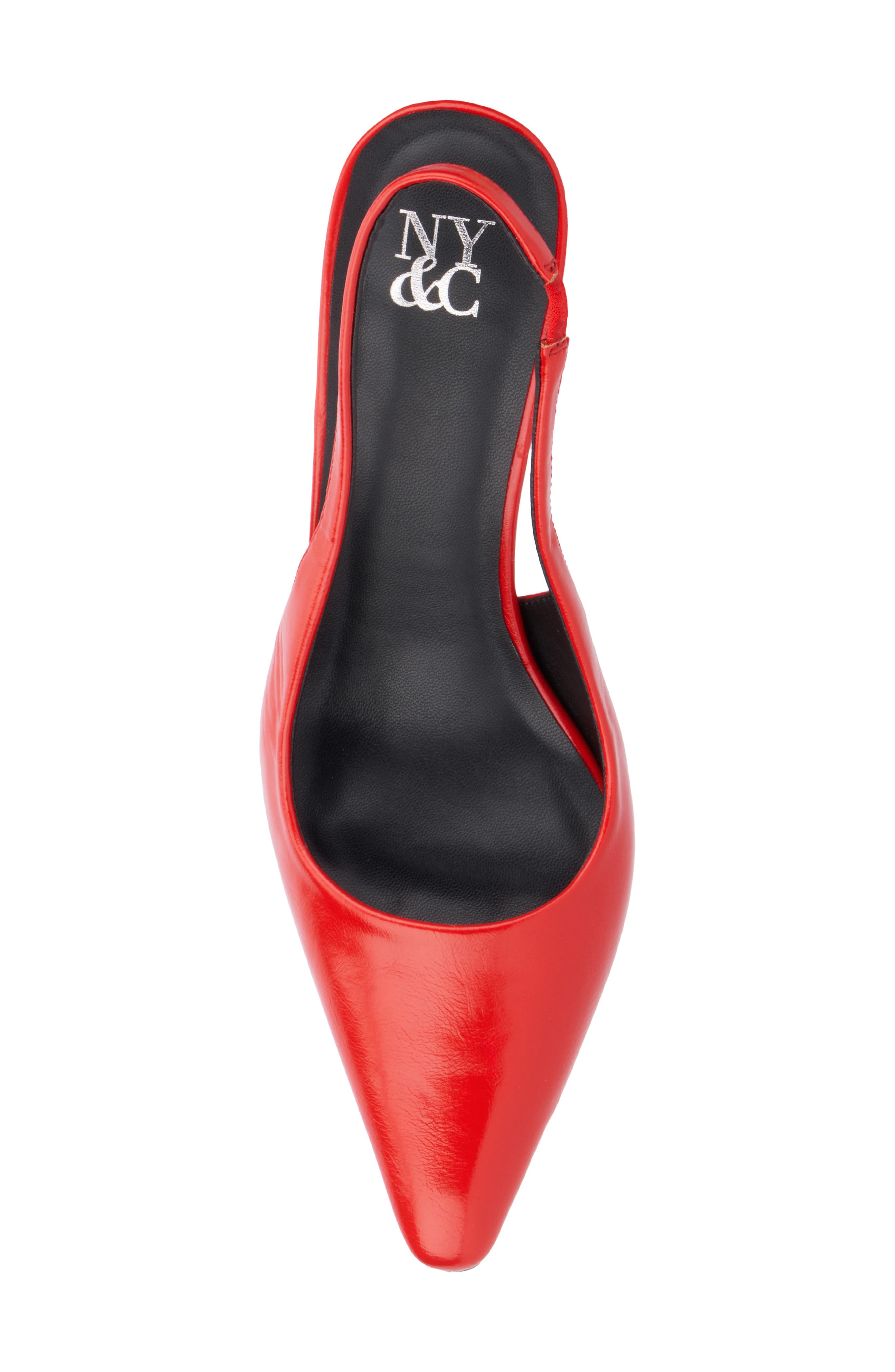 NEW YORK AND COMPANY Theresa Slingback Pump, Alternate, color, Red