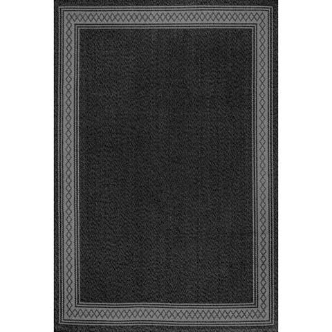 Lucia Classic Diamond Border Indoor/Outdoor Area Rug