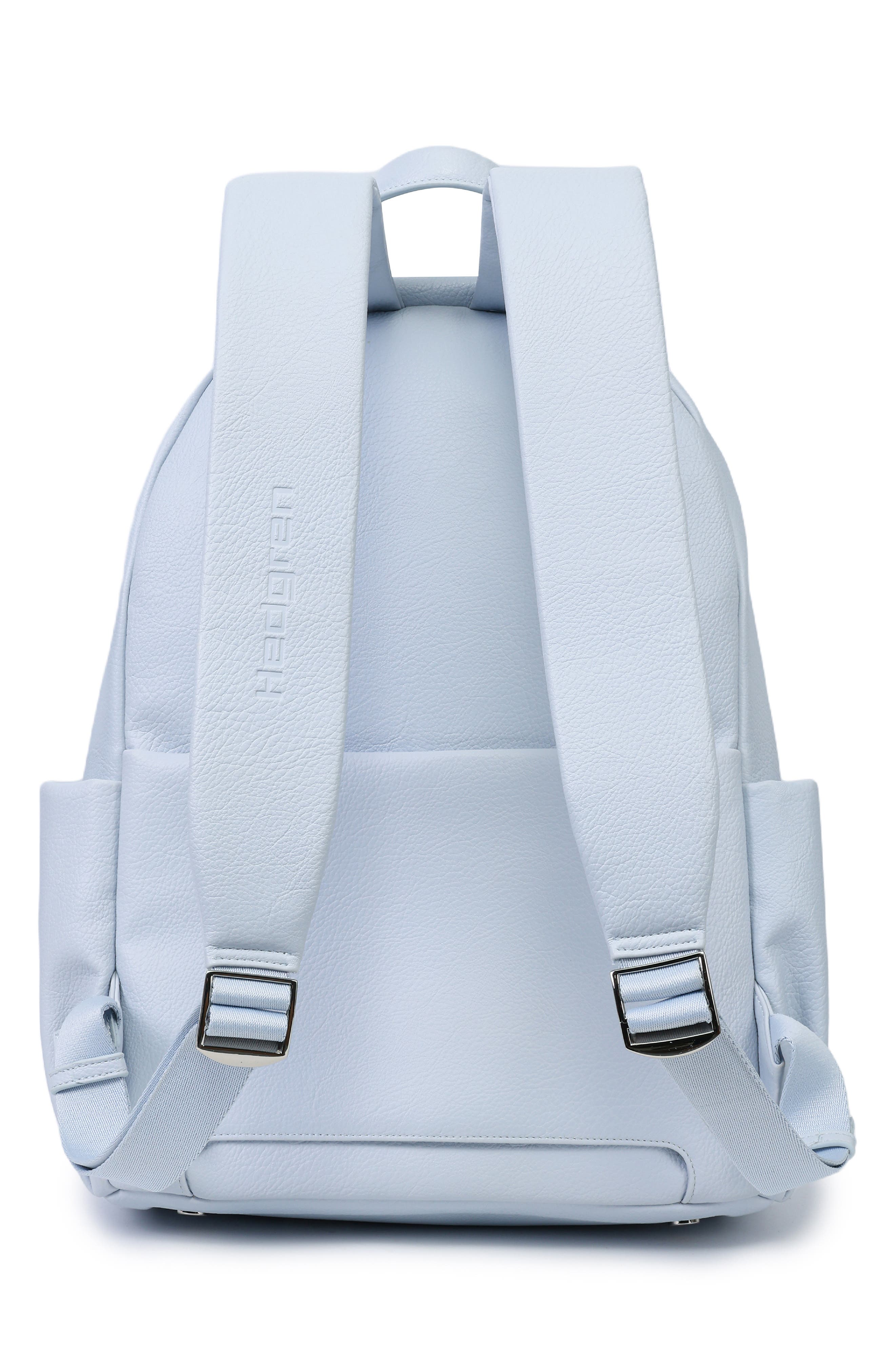 Nostos Faux Leather Adult Backpack, Alternate, color, AITHER BLUE