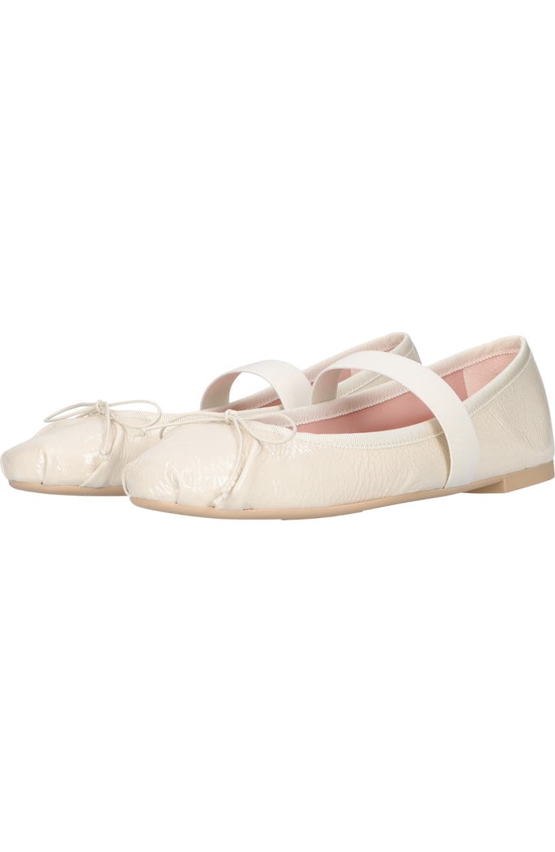 Pretty Ballerinas Round Toe Sacchetto Ballet Flat, Alternate, color, White