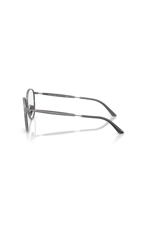 Giorgio Armani 52mm Phantos Optical Glasses In Metallic