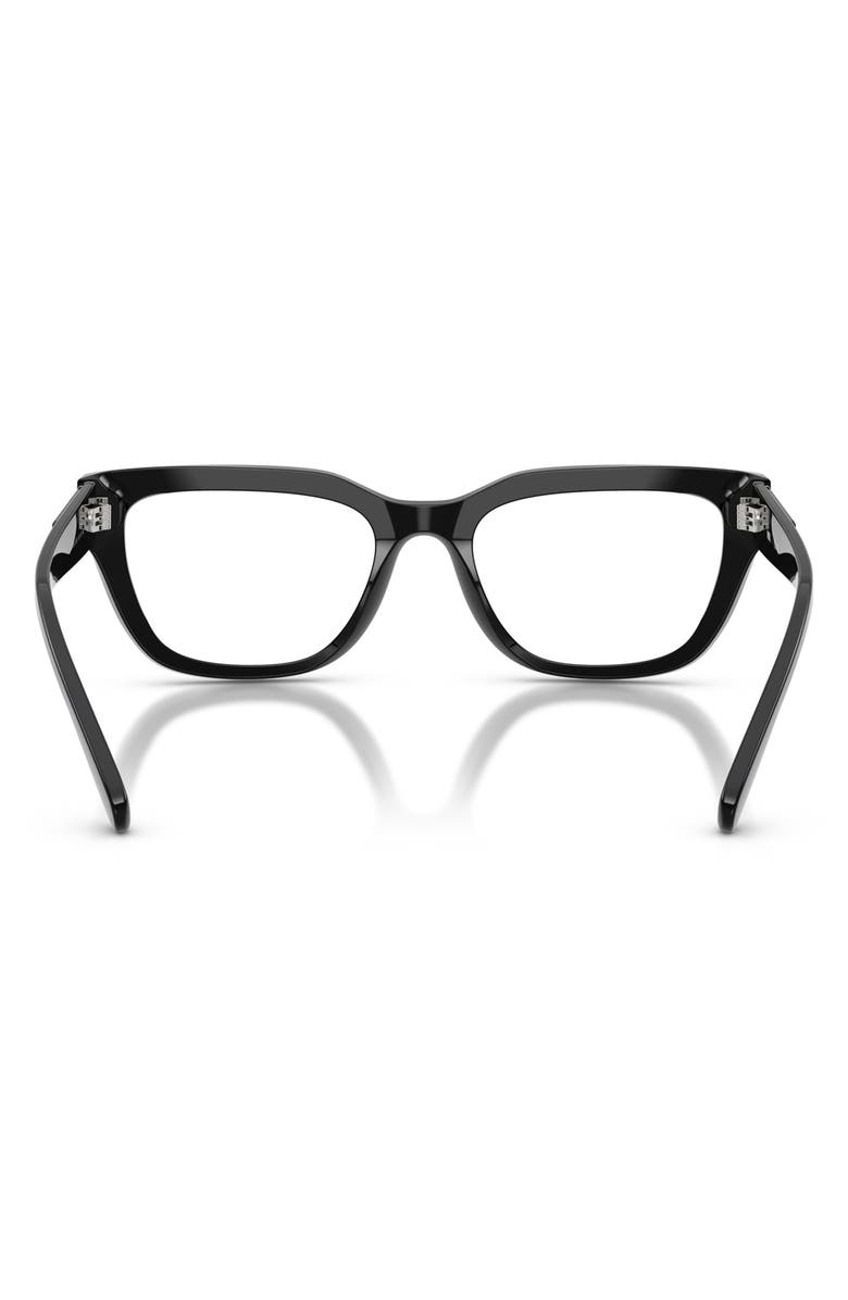 DIESEL<sup>®</sup> 52mm Rectangular Optical Glasses, Alternate, color, Black/ Demo