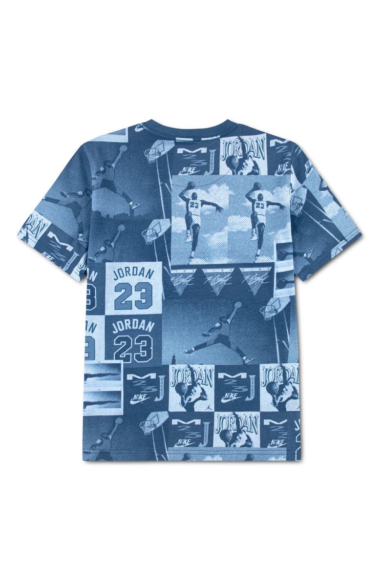 Jordan Kids' Poster Print Cotton Graphic T-Shirt, Alternate, color, Squadron Blue