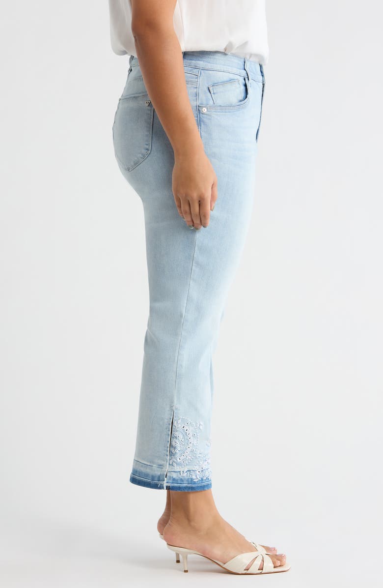Wit & Wisdom Bennett High Waist Ankle Barely Bootcut Jeans, Alternate, color, Powder Blue Artisanal