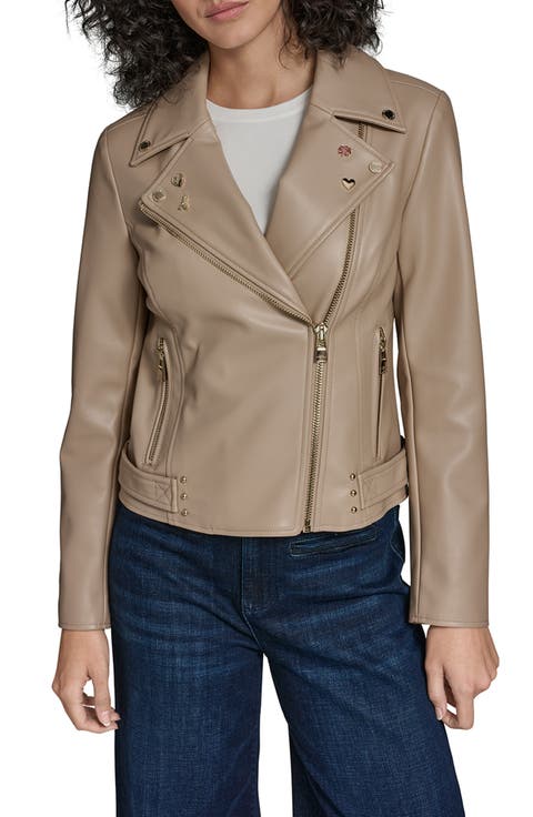Moto Jacket With Charm Studs