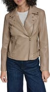 KARL LAGERFELD Moto Jacket With Charm Studs