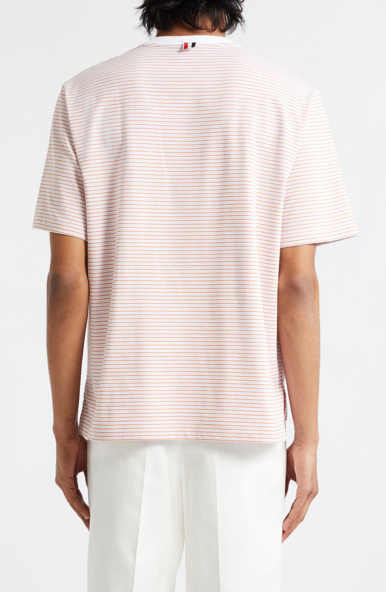 Thom Browne Stripe Oversize Cotton T-Shirt, Alternate, color,