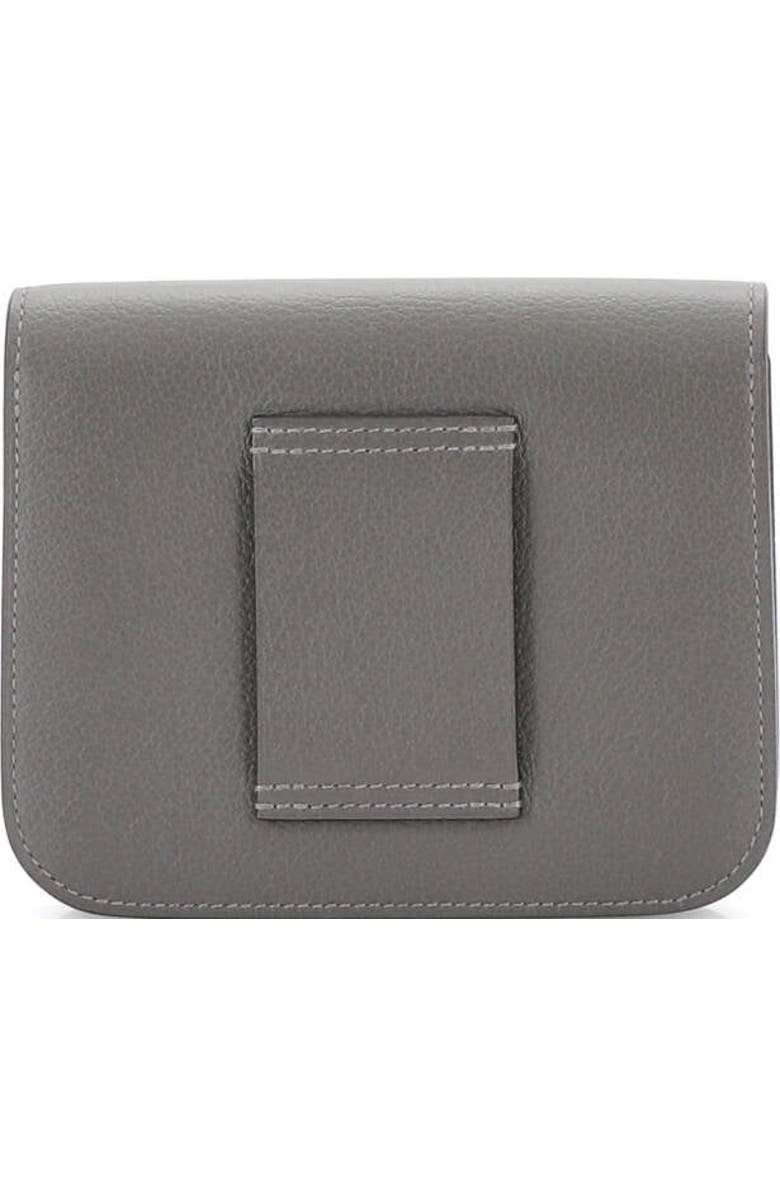 Pre-Owned Hermes Constance Slim Wallet Evercolor, Alternate, color, Gris Asphalte