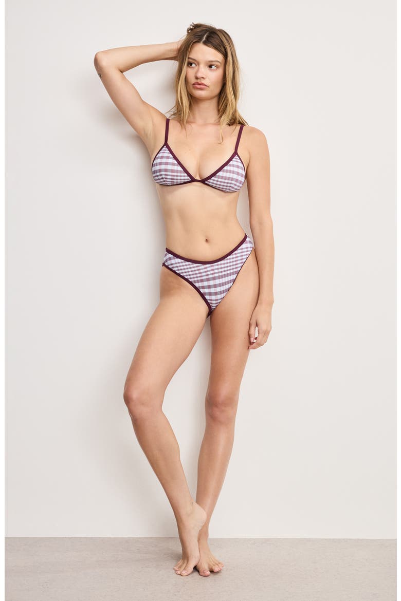 '90s Plaid Bikini Bottoms, Alternate, color, FIG PLAID
