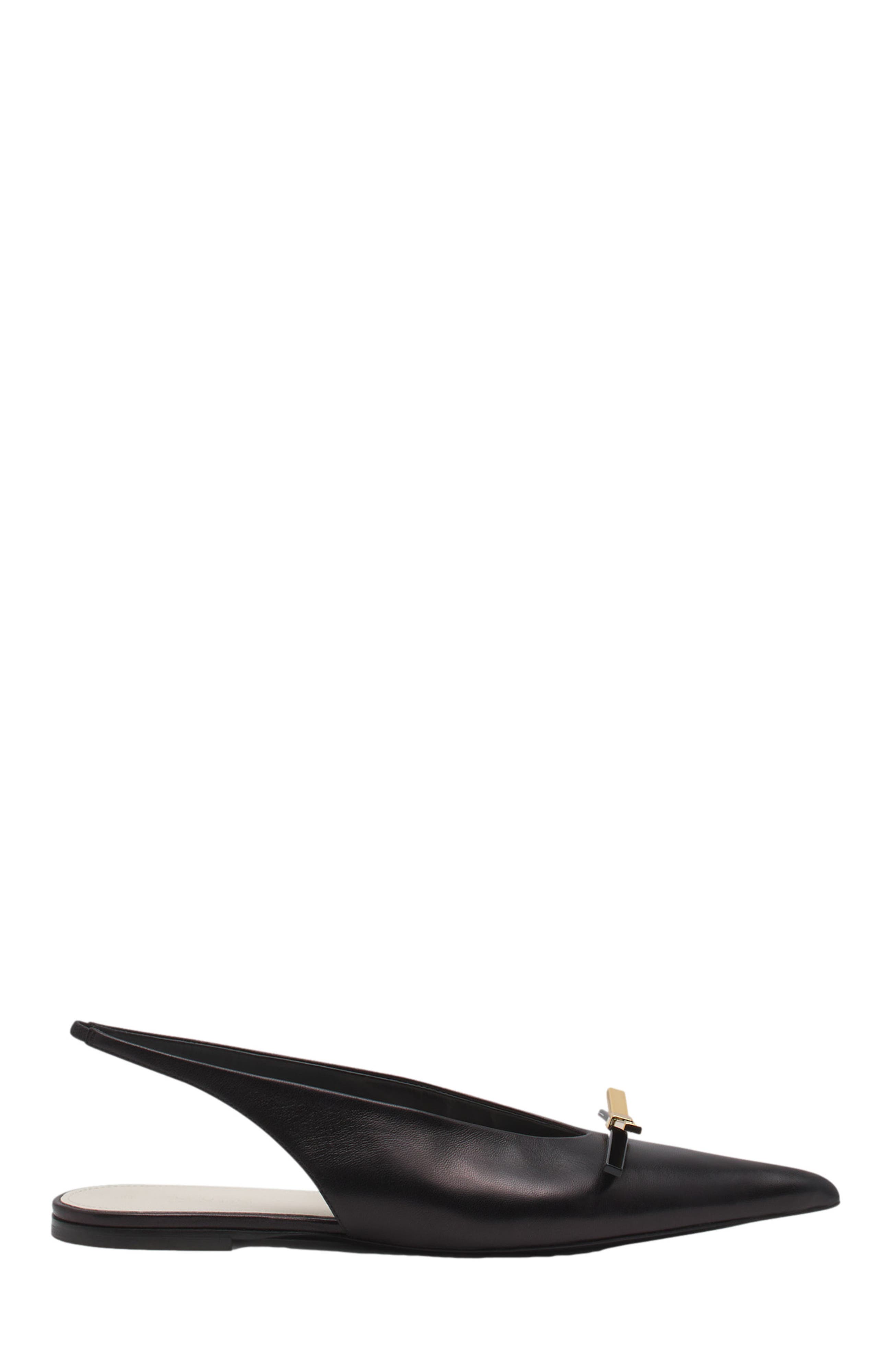 Lanvin BOW LEATHER SLINGBACK, Main, color, 