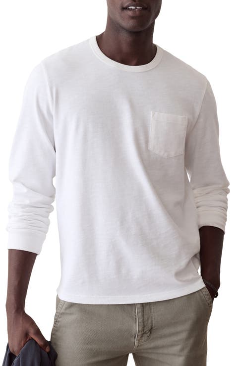 Luxe Slub Long Sleeve Pocket T-Shirt