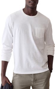 Marine Layer Luxe Slub Long Sleeve Pocket T-Shirt