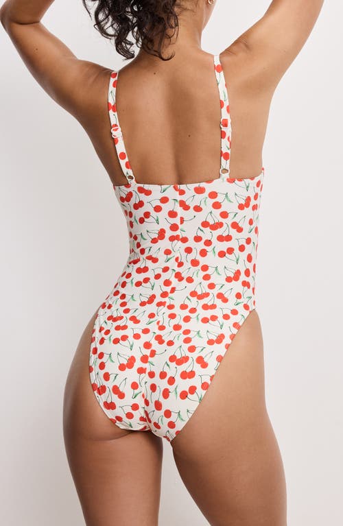 GOOD AMERICAN GOOD AMERICAN CHERRY UNDERWIRE ONE-PIECE SWIMSUIT