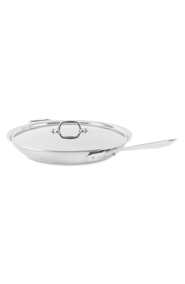 All-Clad D3 Fry Pan With Lid, Main, color, 