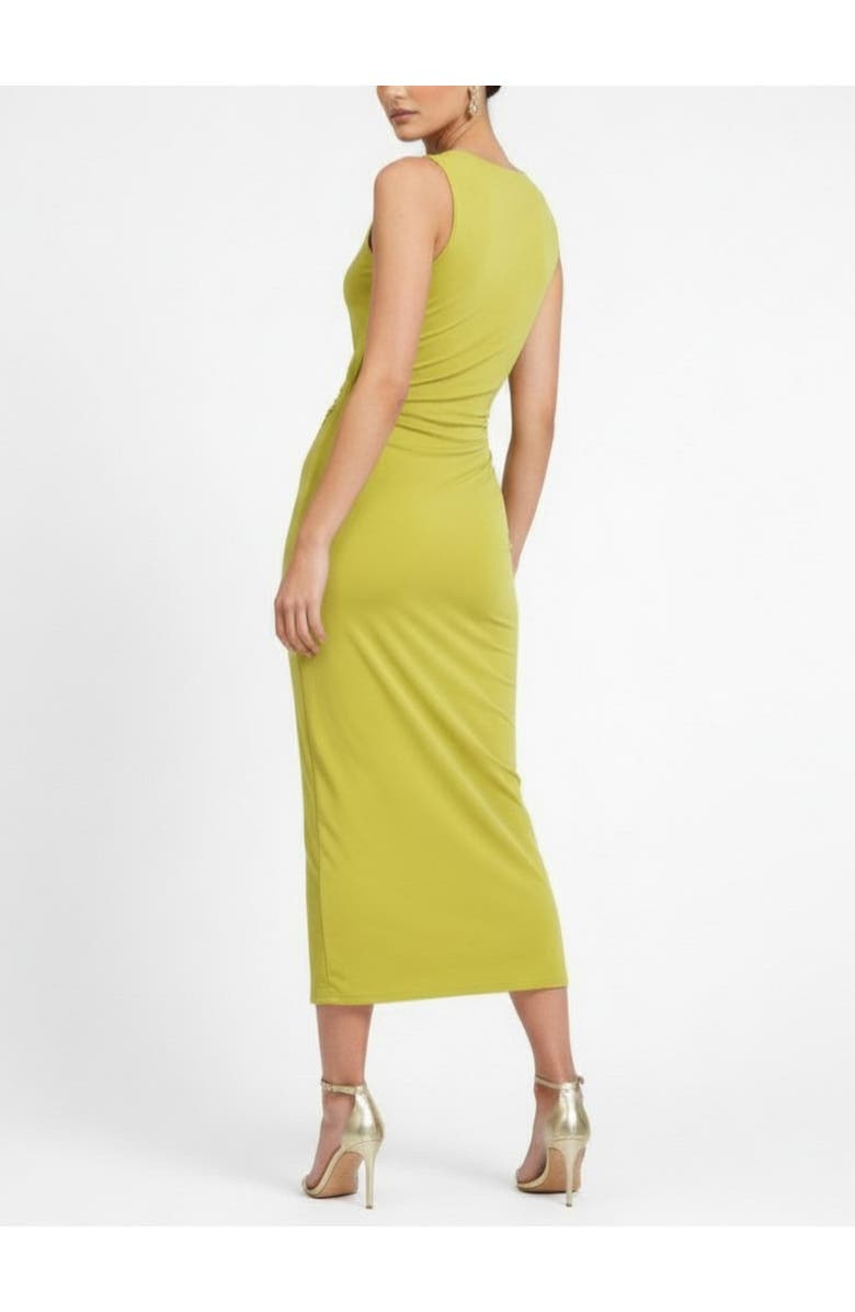 RACHEL Rachel Roy Ivy Asymmetrical Drape Midi Dress, Alternate, color, Green