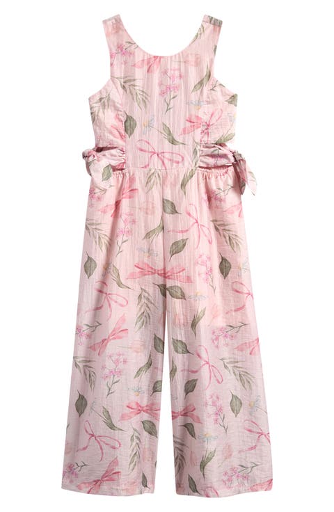 Kids' Stripe Wide Leg Jumpsuit (Big Girl)