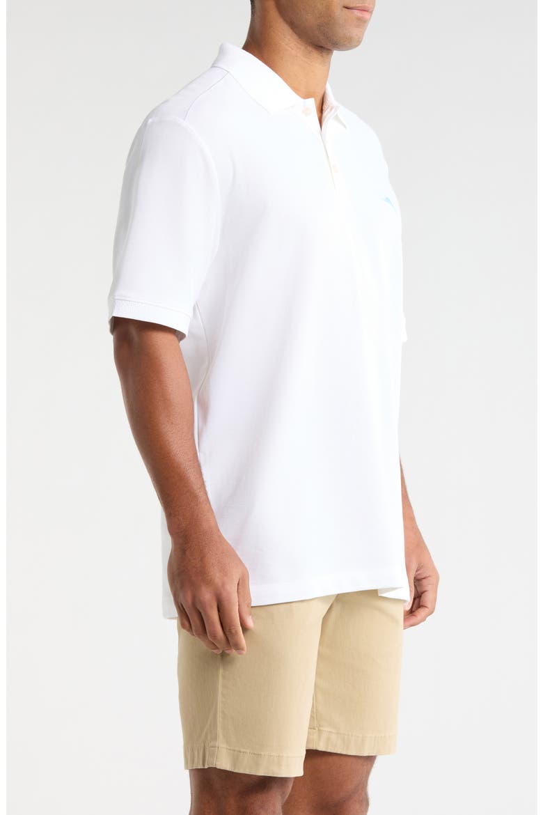 Emfielder Icon Solid IslandZone® Polo, Alternate, color, BRIGHT WHITE