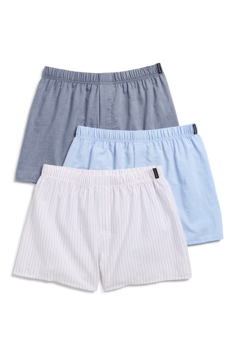 3-Pack Woven Boxers, Main, color, BRIGHT WHITE