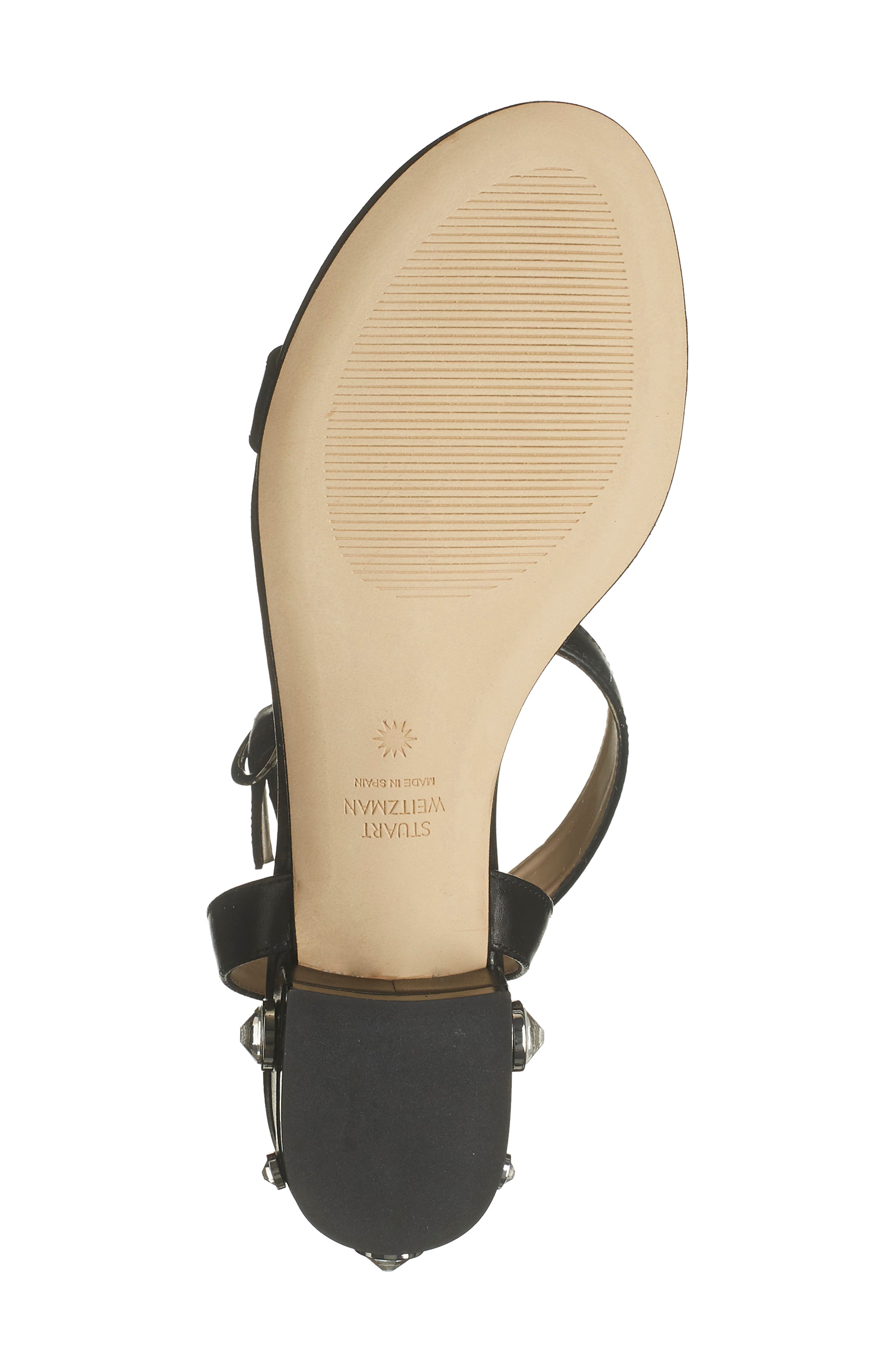 Stuart Weitzman Ashland Embellished Ankle Strap Sandal, Alternate, color, 