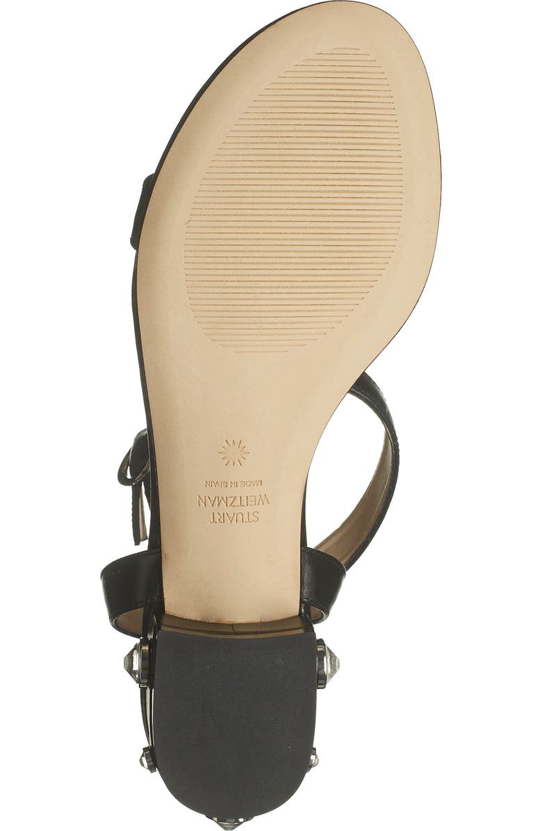 Stuart Weitzman Ashland Embellished Ankle Strap Sandal, Alternate, color,