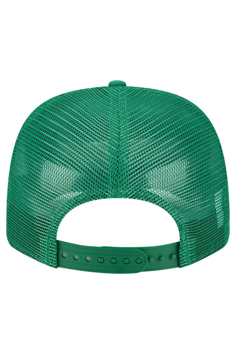 Men's New Era Kelly Green Philadelphia Eagles Main Trucker 9SEVENTY Stretch-Snap Hat, Alternate, color, Kelly Green
