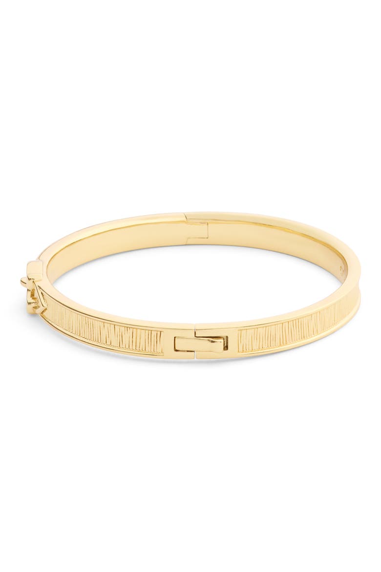 Buckle Brushed Hinge Bangle, Alternate, color, GOLD