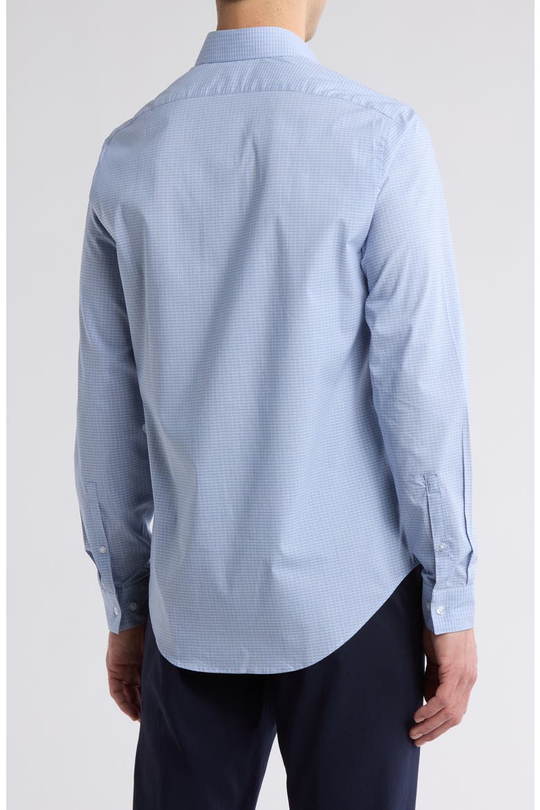 Fresh Comfort Stretch Long Sleeve Slim Fit Dress Shirt, Alternate, color, PETROL