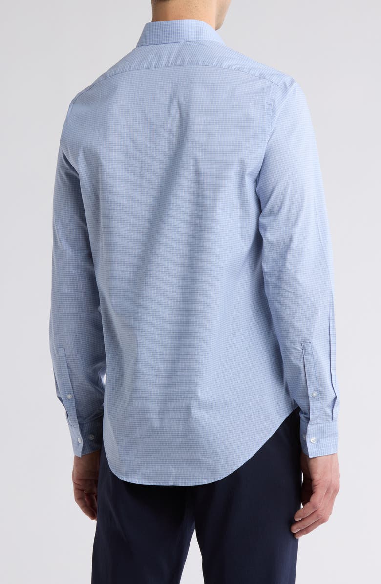 Calvin Klein Fresh Comfort Stretch Long Sleeve Slim Fit Dress Shirt, Alternate, color, Petrol