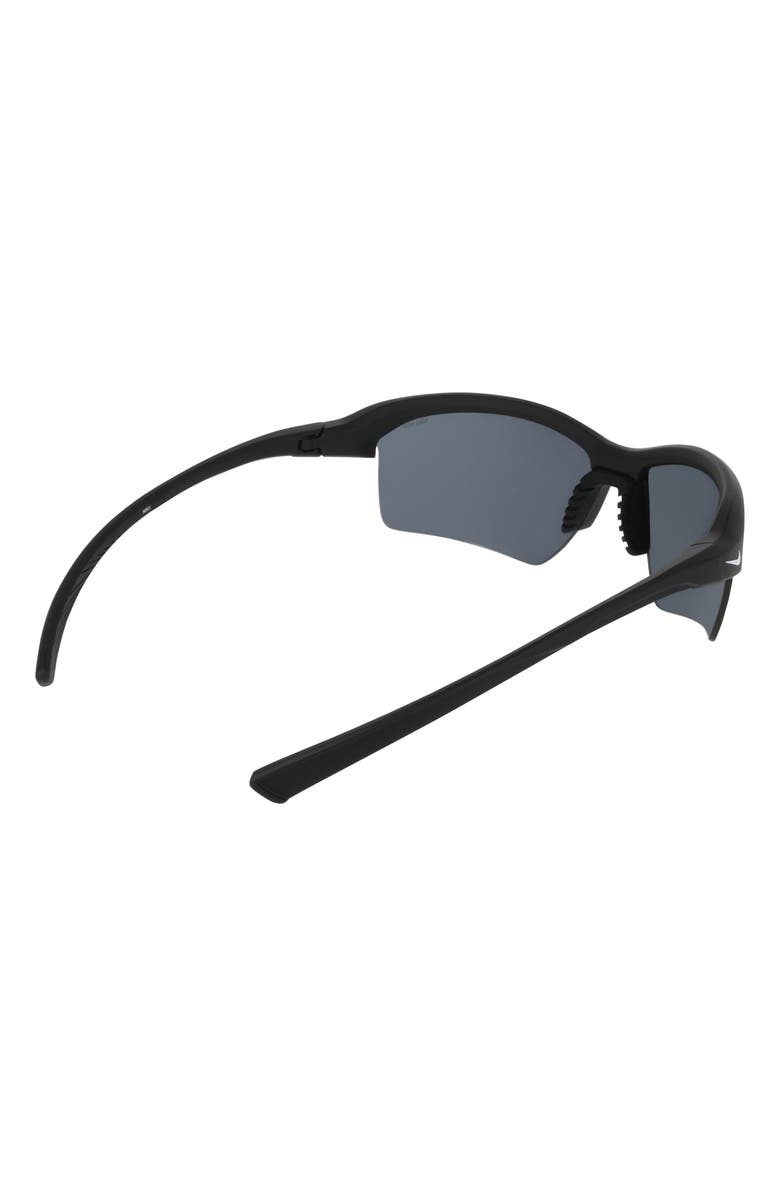 Nike Skylon Ace 70mm Rectangular Sunglasses, Alternate, color, Matte Black / Grey