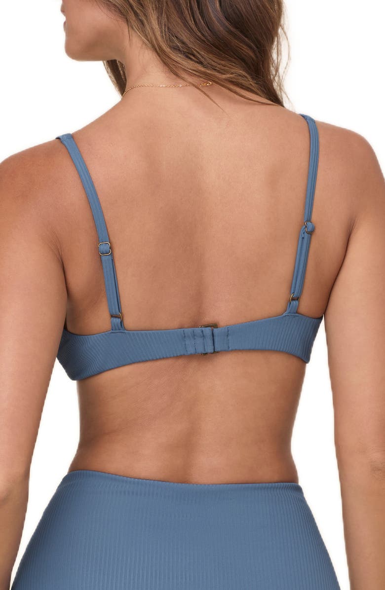 Andie Nora Rib Bikini Top, Alternate, color, 