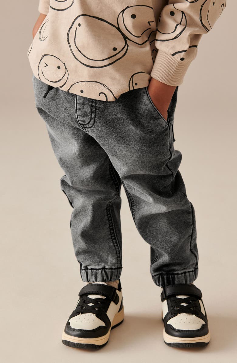NEXT Kids' Straight Leg Drawstring Jeans, Alternate, color,