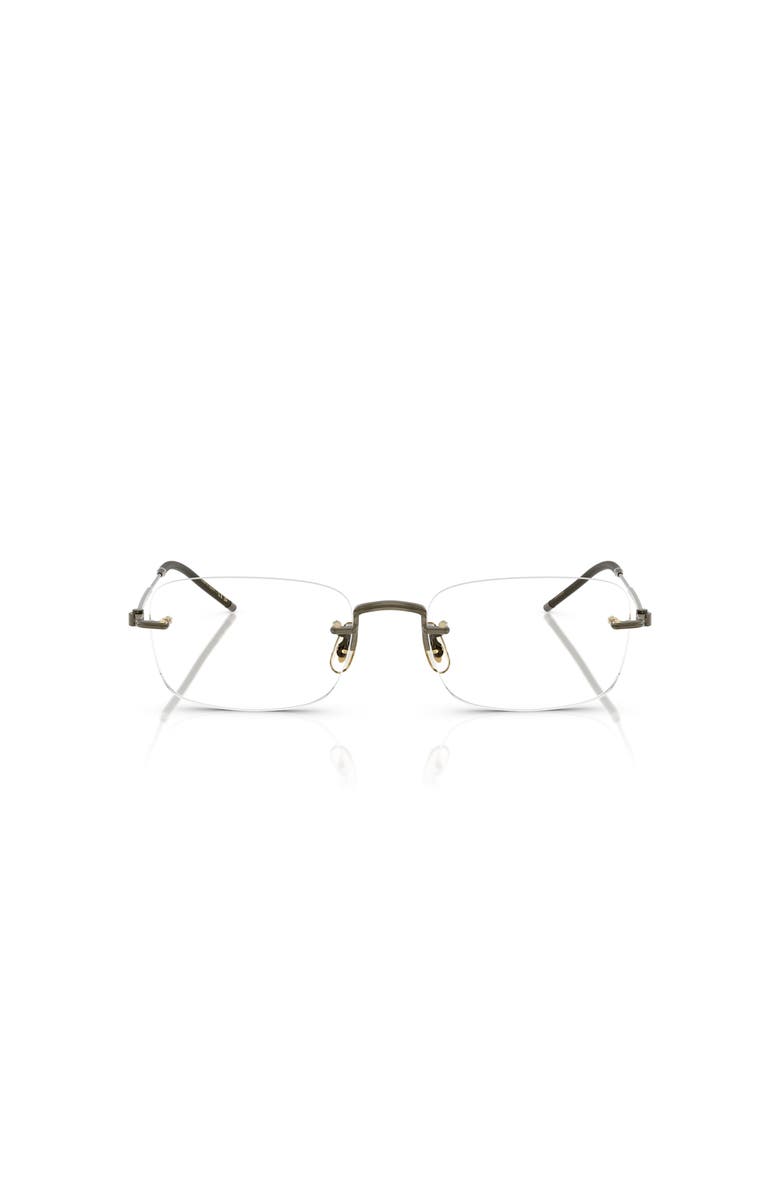 Oliver Peoples 53mm Rectangle optical glasses, Alternate, color, Gold