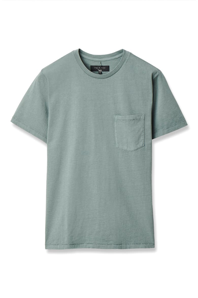 Classic Fit Garment Dye Pocket T-Shirt, Alternate, color, BLUEGREY