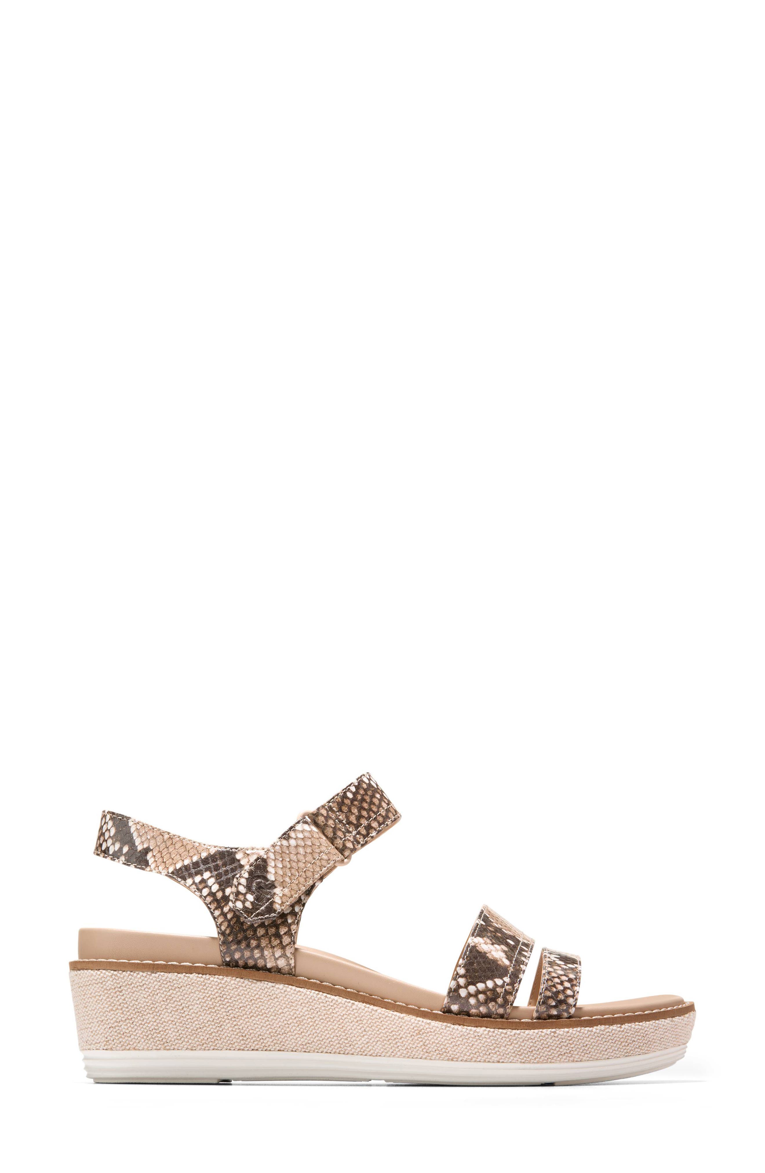 OriginalGrand Peyton Flatform Sandal, Alternate, color, DUNE SNAKE PRINT LEATHER