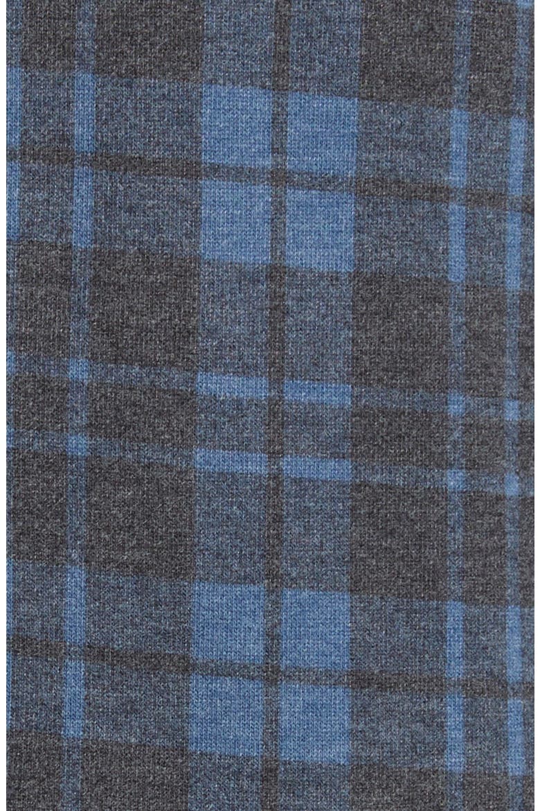 Lumberjack Plaid Wrinkle Resistant Tech Fleece Button-Up Shirt, Alternate, color, NAVY