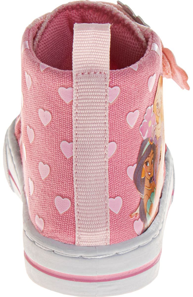 JOSMO Kids' Disney Princess High Top Sneaker, Alternate, color, Pink