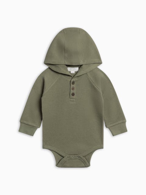 Cole Waffle Knit Hooded Bodysuit