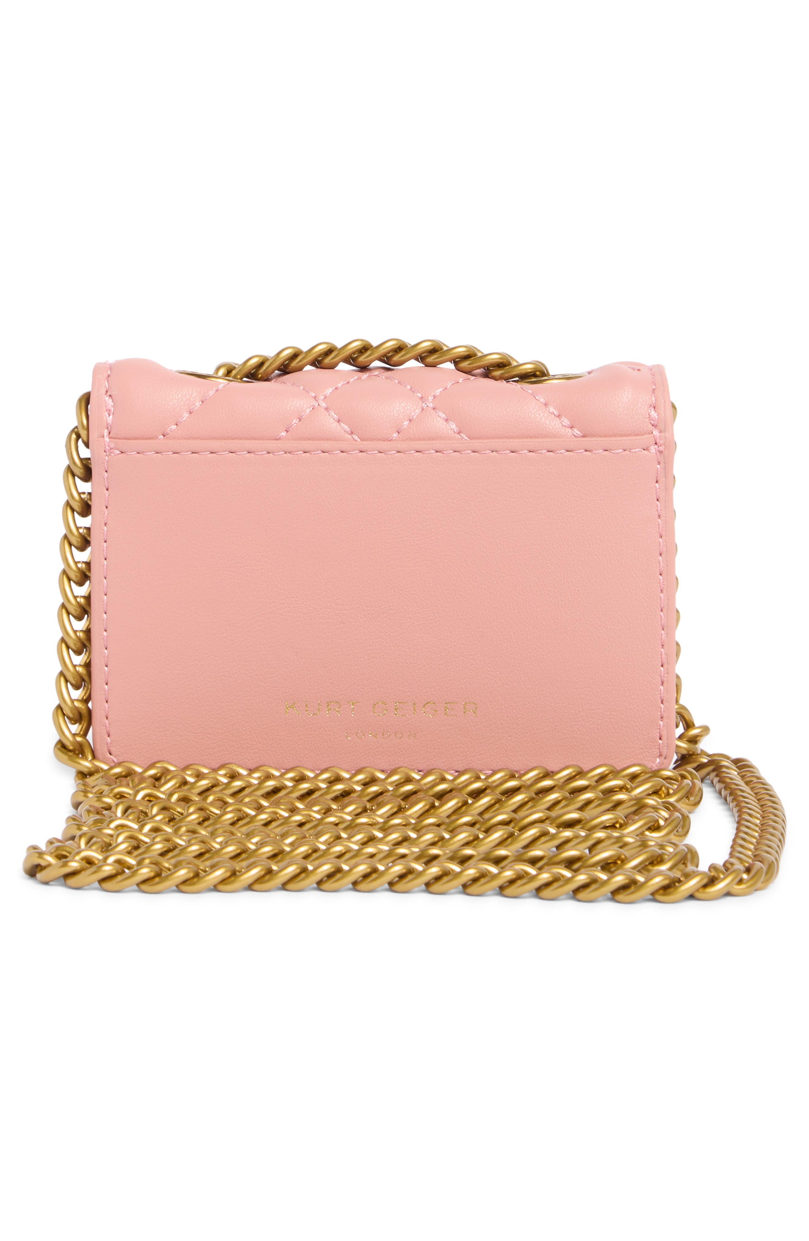 Micro Kingsley Quilted Leather Crossbody Bag, Alternate, color, LIGHT/ PASTEL PINK
