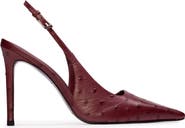 BLACK SUEDE STUDIO Lainey 100 Ostrich Pump