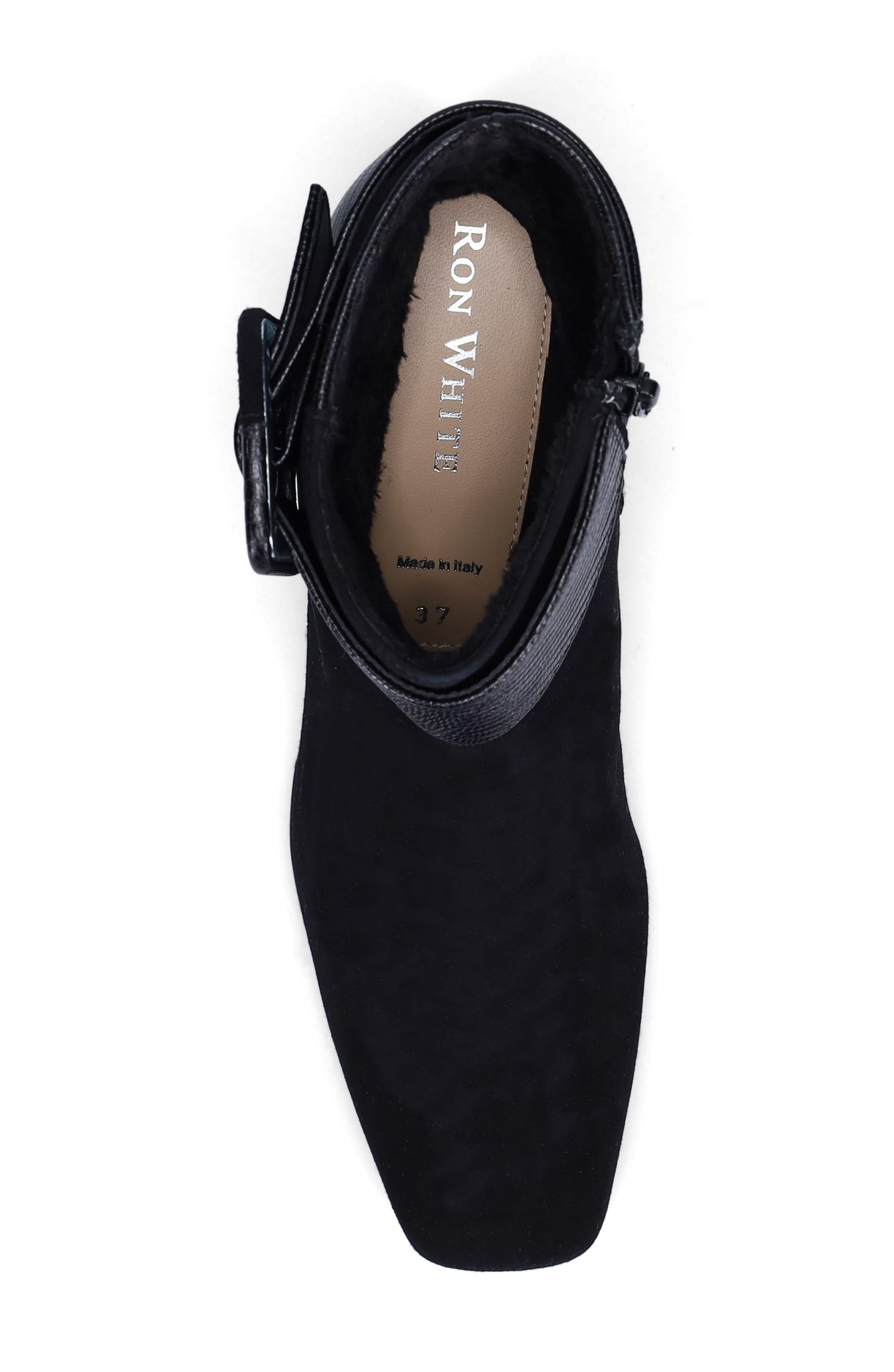 Ron White Lana Weatherproof Buckle Bootie, Alternate, color, Onyx