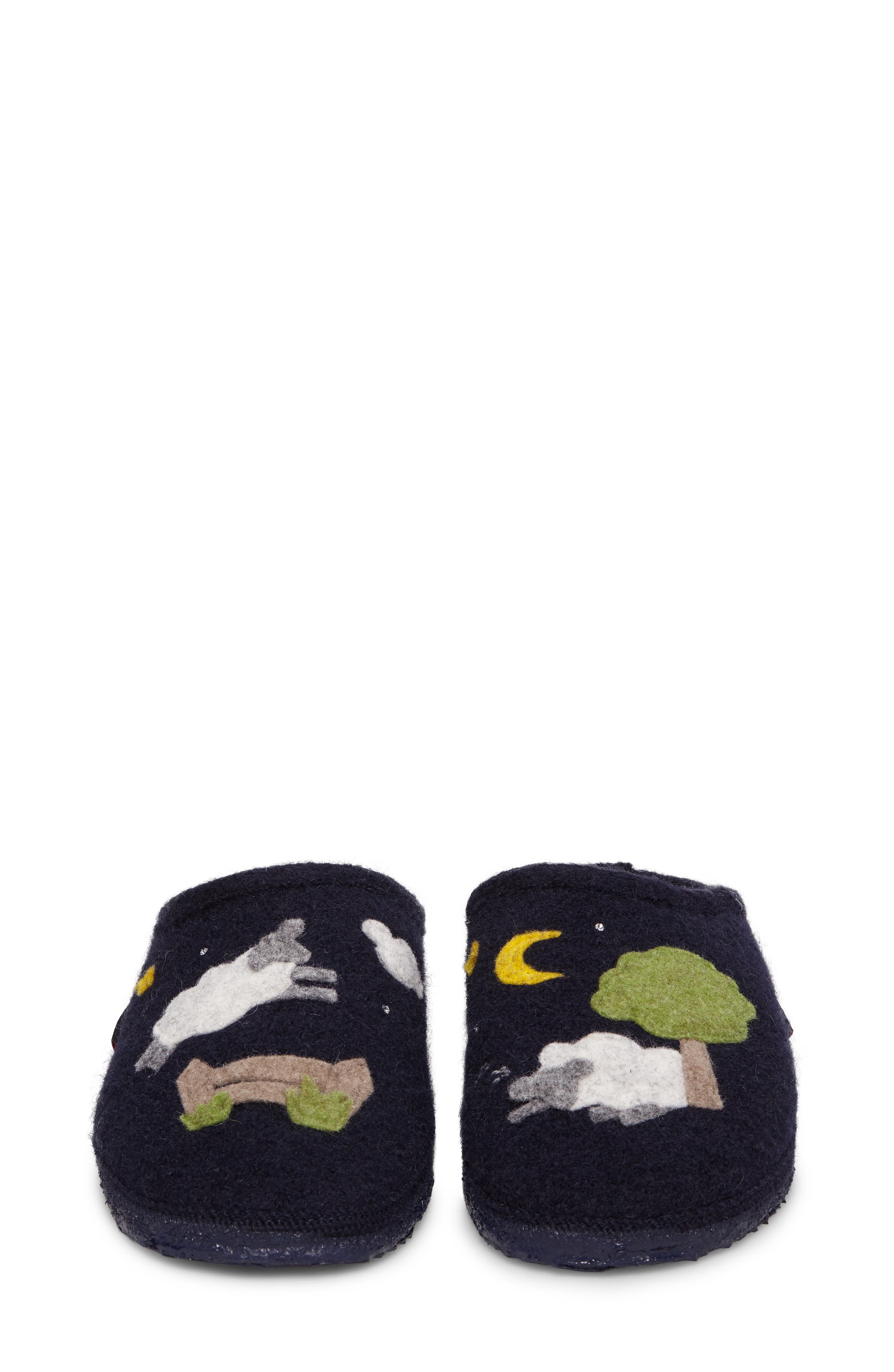 Shauna Slipper, Alternate, color, OCEAN WOOL