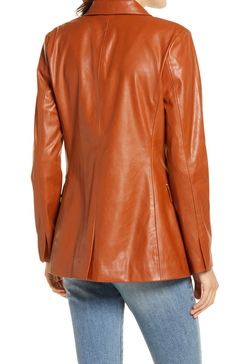 The Nightingale Faux Leather Blazer, Alternate, color, WHY NOT