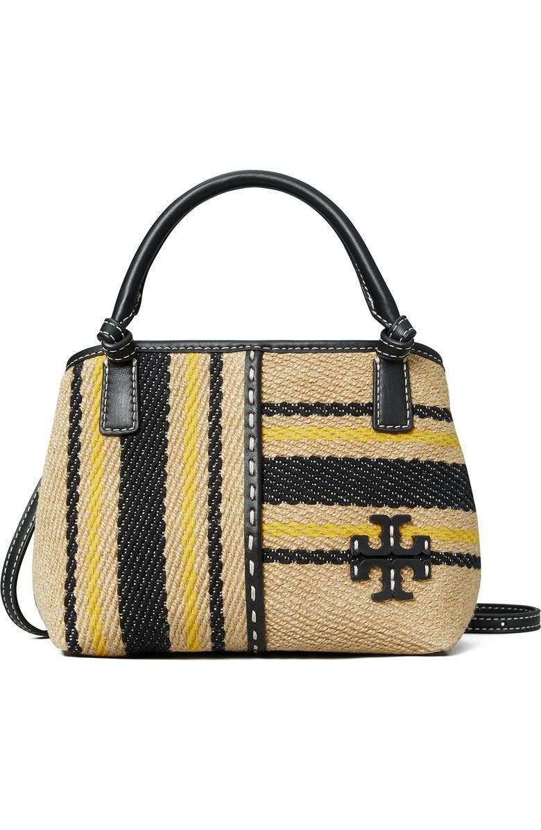 Tory Burch McGraw Stripe Mini Satchel, Main, color,