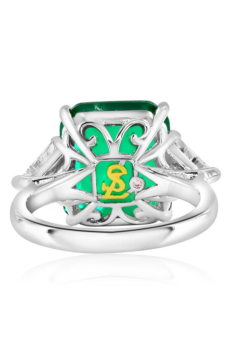 SUZY LEVIAN Gala Cubic Zirconia Engagement Ring, Alternate, color, Green