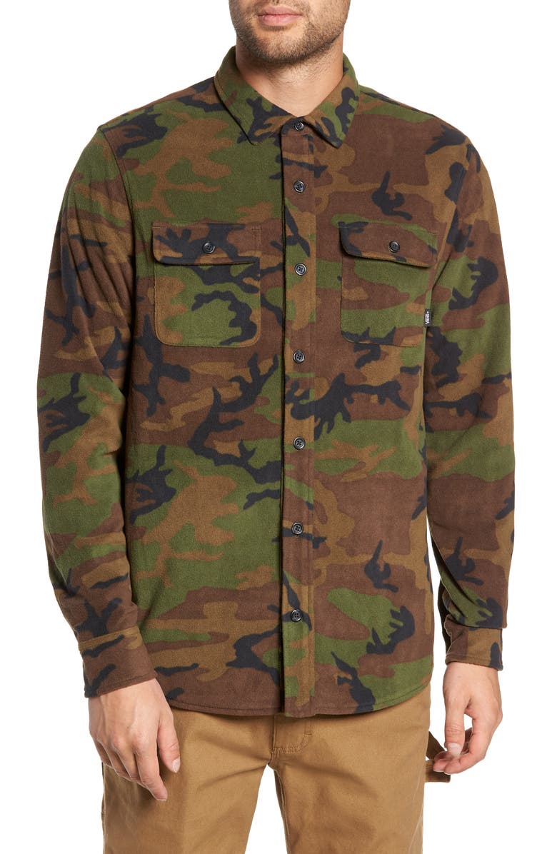 Vans Hillcrest Fleece Shirt Jacket, Alternate, color,