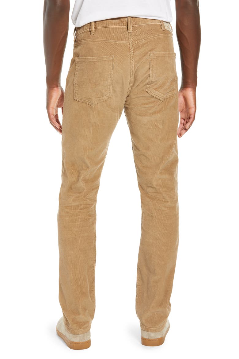 Straight Fit Corduroy Pants, Alternate, color, MOJAVE KHAKI
