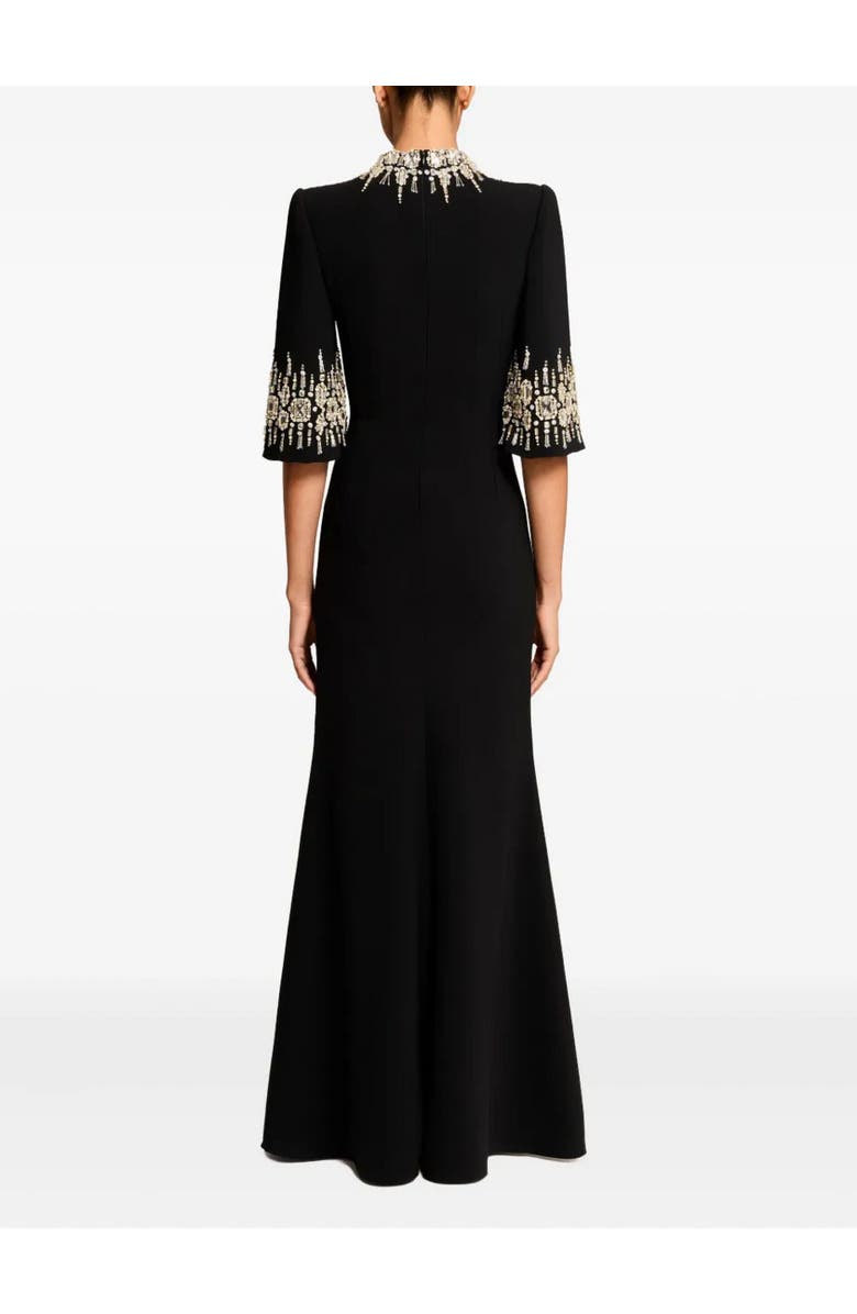 Jenny Packham Ilana Embellished Maxi Dress, Alternate, color, Liquorice