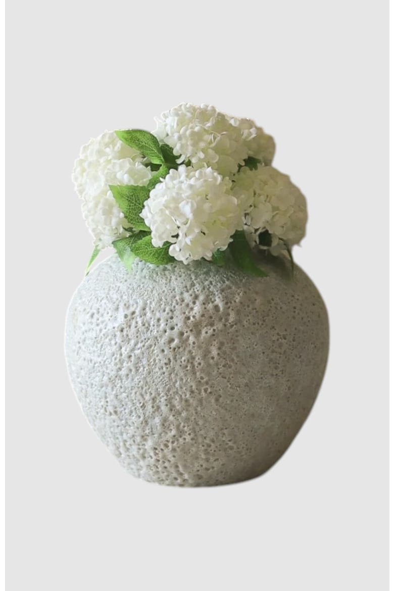 White Mini Snowball Hydrangea, Alternate, color, White